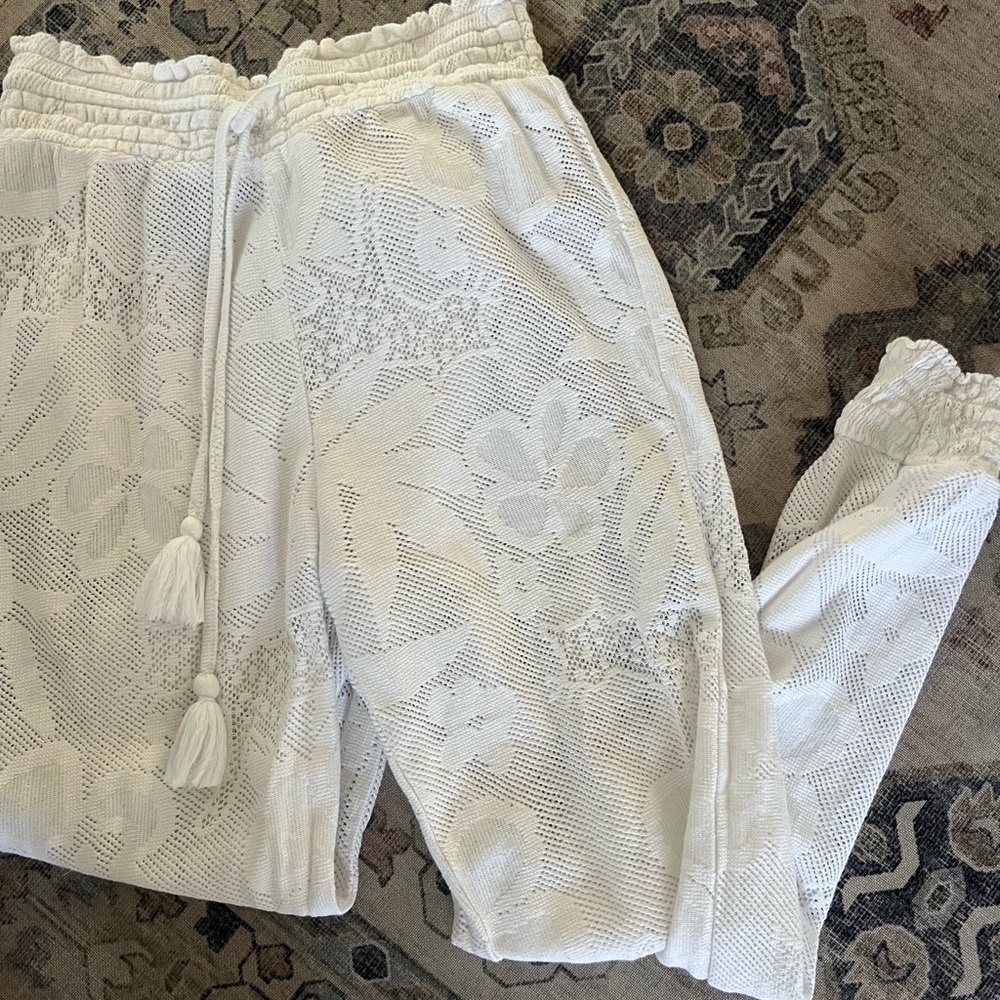 AERIE x Crochet cover up jogger pants XS